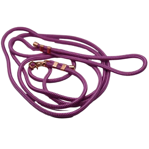 Smycz miejska linowa Lavender Violet Co collar