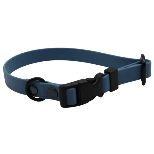 Obroża na klamrę BioThane Pigeon Blue Co Collar