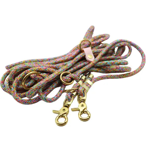 Smycz przepinana linowa Rainbow Power Co collar