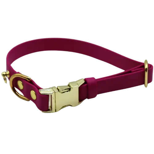 Obroża na klamrę BioThane Magenta Pink Co Collar