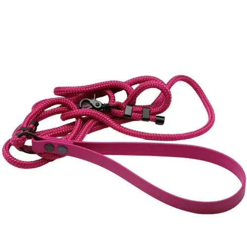 Smycz miejska linowa Magenta Pink Co collar