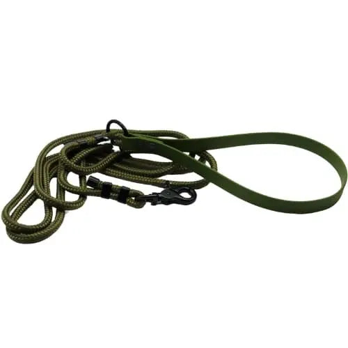 Smycz miejska linowa Dark Olive Co collar