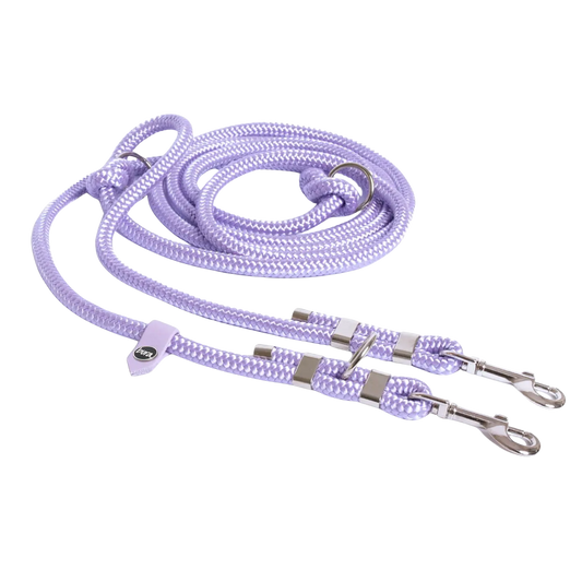 Smycz przepinana linowa dla psa, lilia / YOU're pawsome! BURA