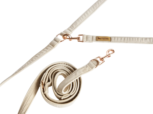 Smycz przepinana Beżowy Psotnik Psotnik