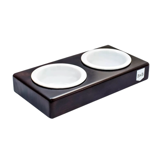 Miska dla psa DUO CERAMIC brązowa Bowl & Bone