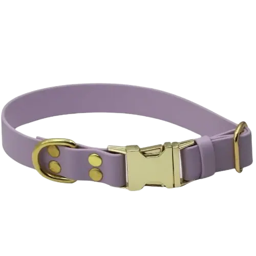 Obroża na klamrę BioThane Pastel Purple Co Collar