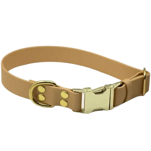 Obroża na klamrę BioThane Champagne Beige Co Collar