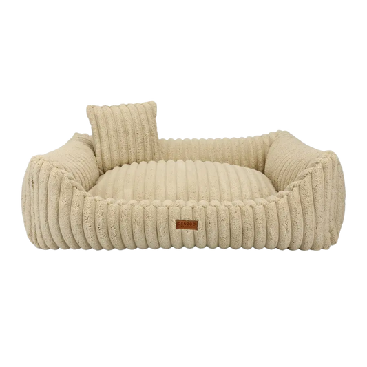 Legowisko premium dla psa i kota ortopedyczne beżowe - PALERMO BEIGE DENZOO