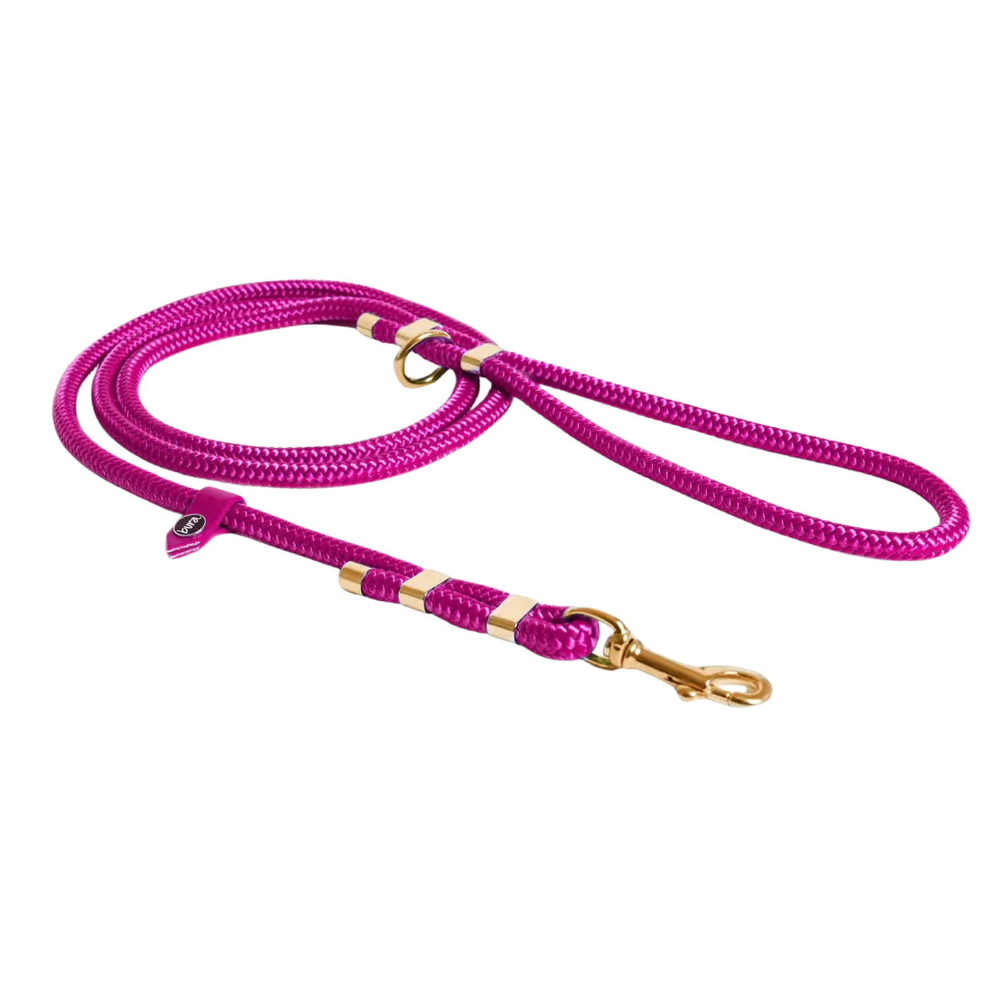 Smycz miejska linowa dla psa, magenta / Pup Fiction BURA