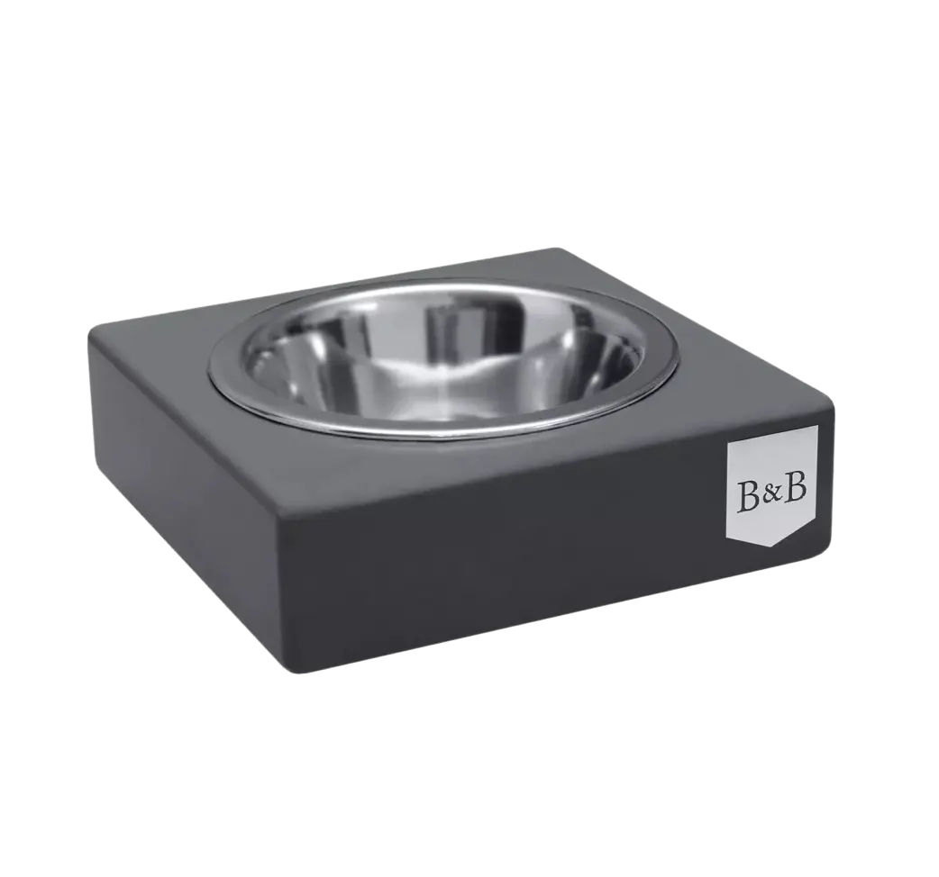 Miska dla psa SOLO grafitowa Bowl & Bone