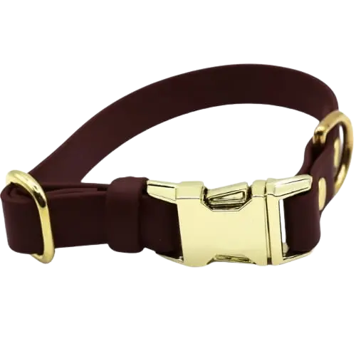 Obroża na klamrę BioThane Redwood Brown Co Collar