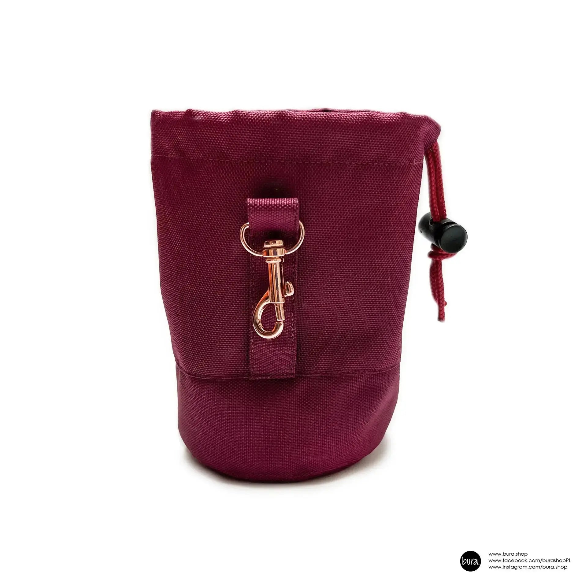 Saszetka na smaczki HAU... hot in here / bordo BURA