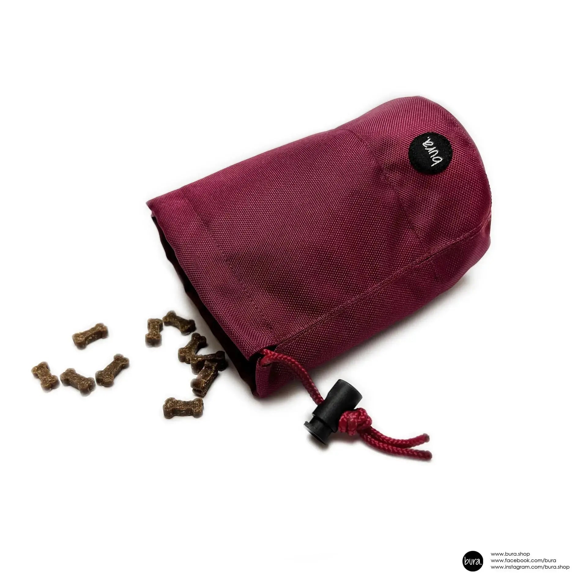 Saszetka na smaczki HAU... hot in here / bordo BURA