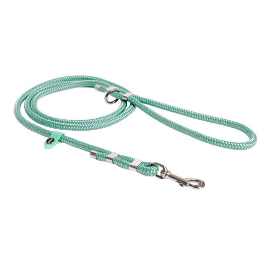 Smycz miejska linowa dla psa, miętowy / psia miętka BURA