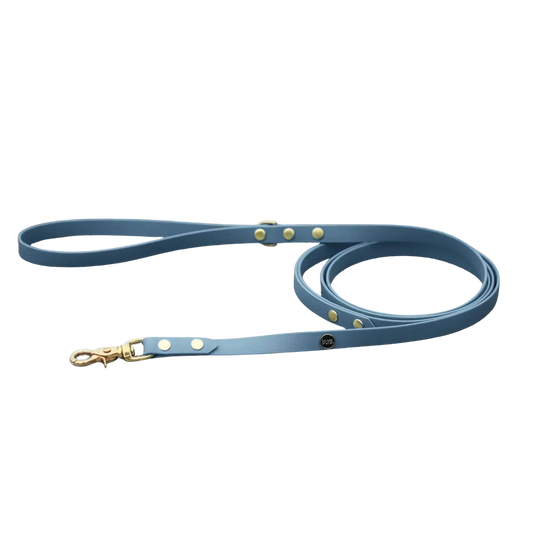 Smycz miejska z Biothane dla psa, blue jeans / denim DOG BURA