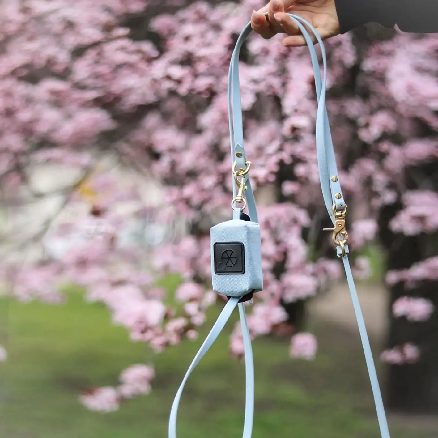 Etui na woreczki, pastelowy niebieski / PUPPY blue BURA