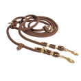 Załaduj obraz do przeglądarki galerii, Smycz przepinana linowa dla psa, brąz / Trufla BURA
