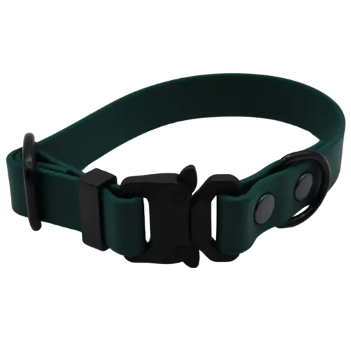 Obroża na klamrę BioThane Forest Green Co Collar