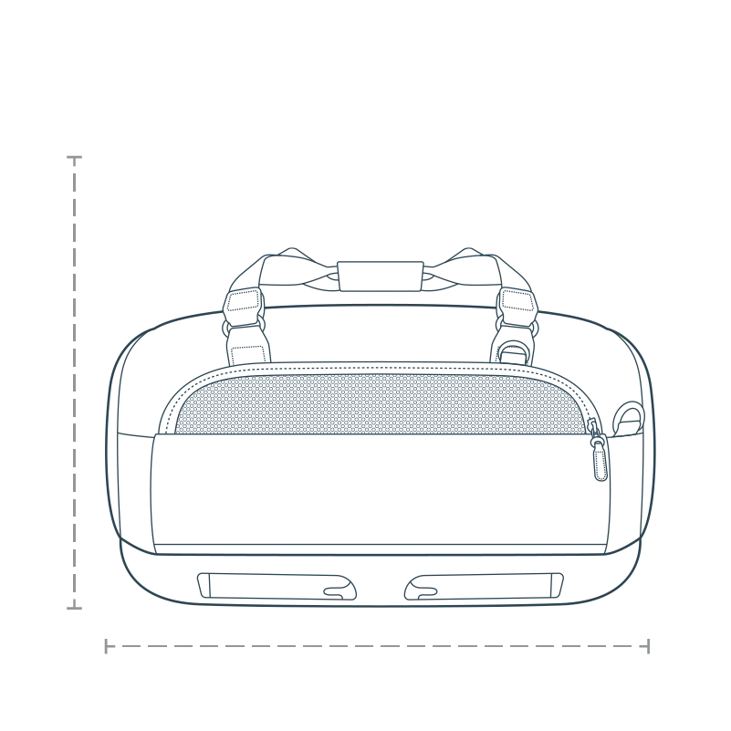 Tavo Transporter do samolotu i samochodu dla psa i kota Dupree II Merle Tavo