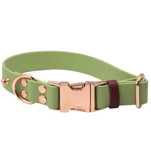Obroża na klamrę BioThane Pistachio Green Co Collar