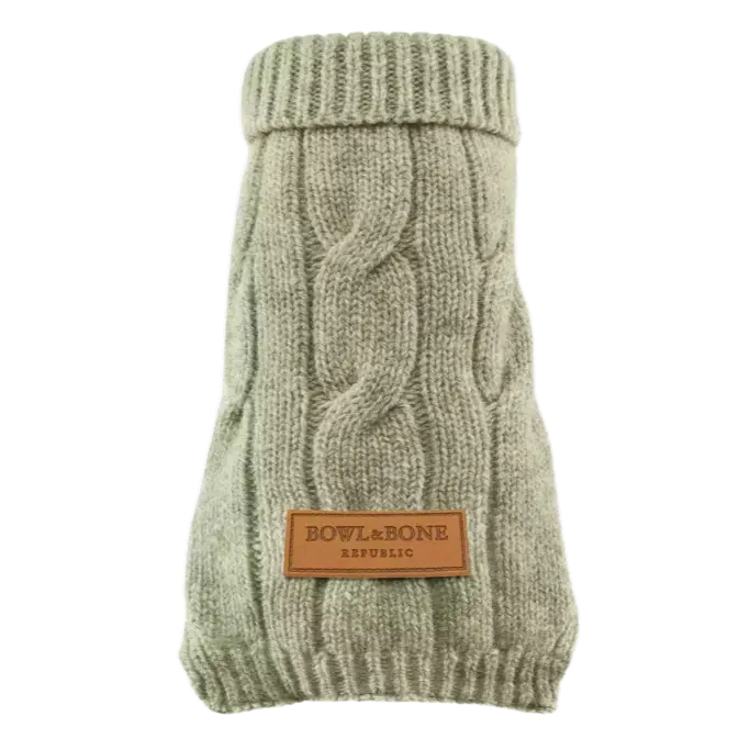 Sweterek dla psa ASPEN kremowy Bowl & Bone