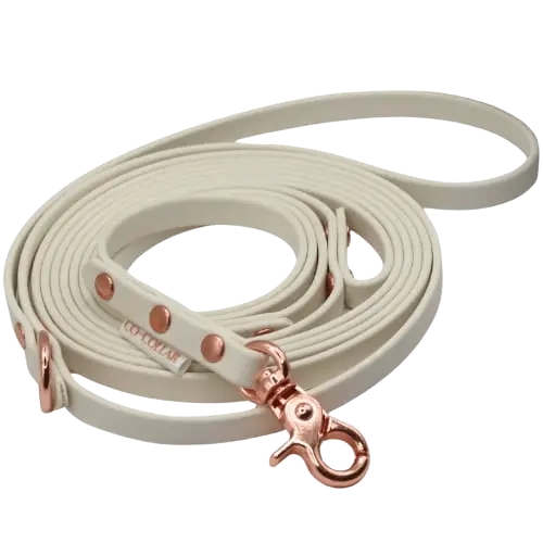 Smycz BioThane Porcelain Beige Co Collar