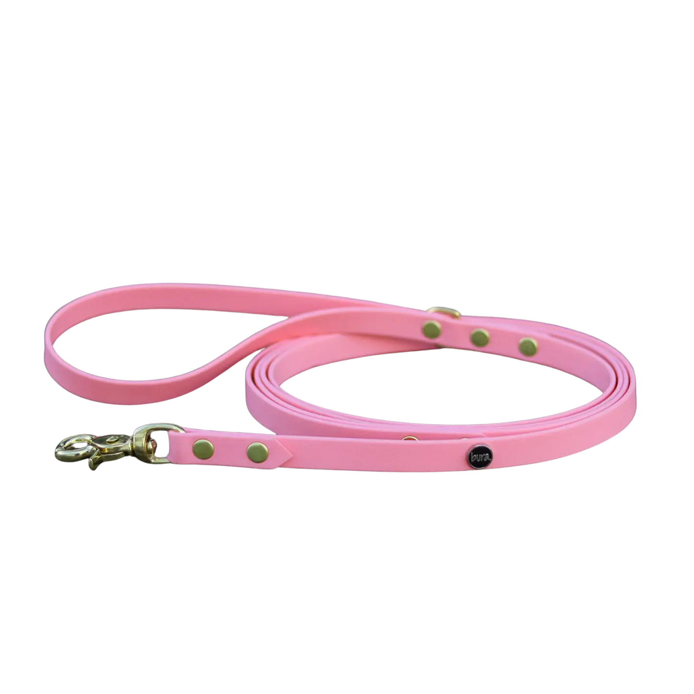 Smycz miejska z Biothane dla psa, pastelowy róż /  PUPPY pink BURA