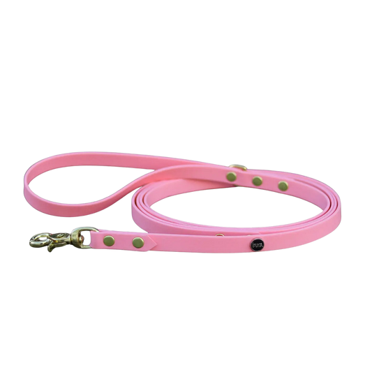 Smycz miejska z Biothane dla psa, pastelowy róż /  PUPPY pink BURA