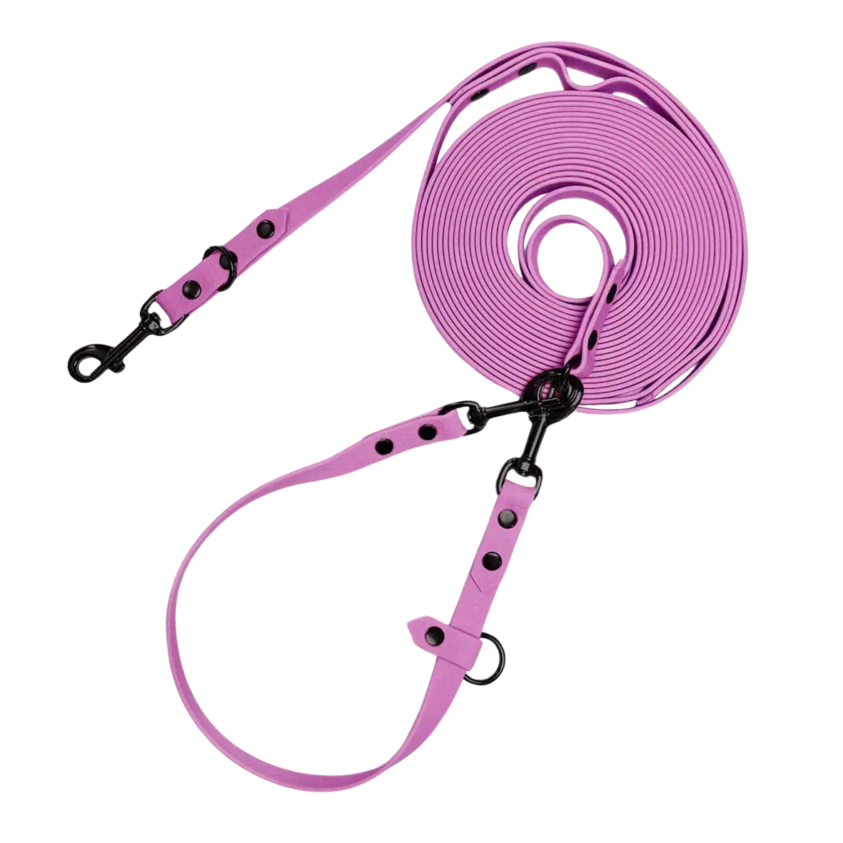 Linka treningowa dla psa z taśmy HEXA, lawendowy róż BURA