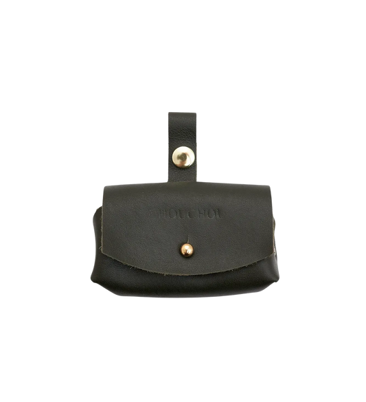 Etui na woreczki "Classy" w kolorze oliwkowym