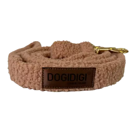 Smycz dla psa FUR brązowa DOGIDIGI
