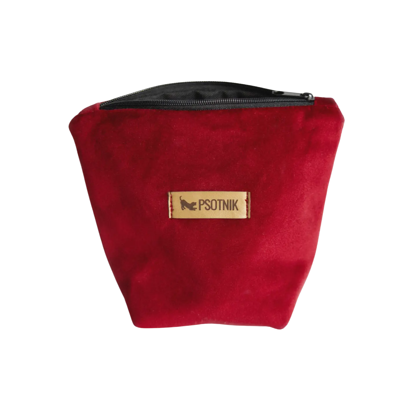 Saszetka na smaczki bordo Psotnik