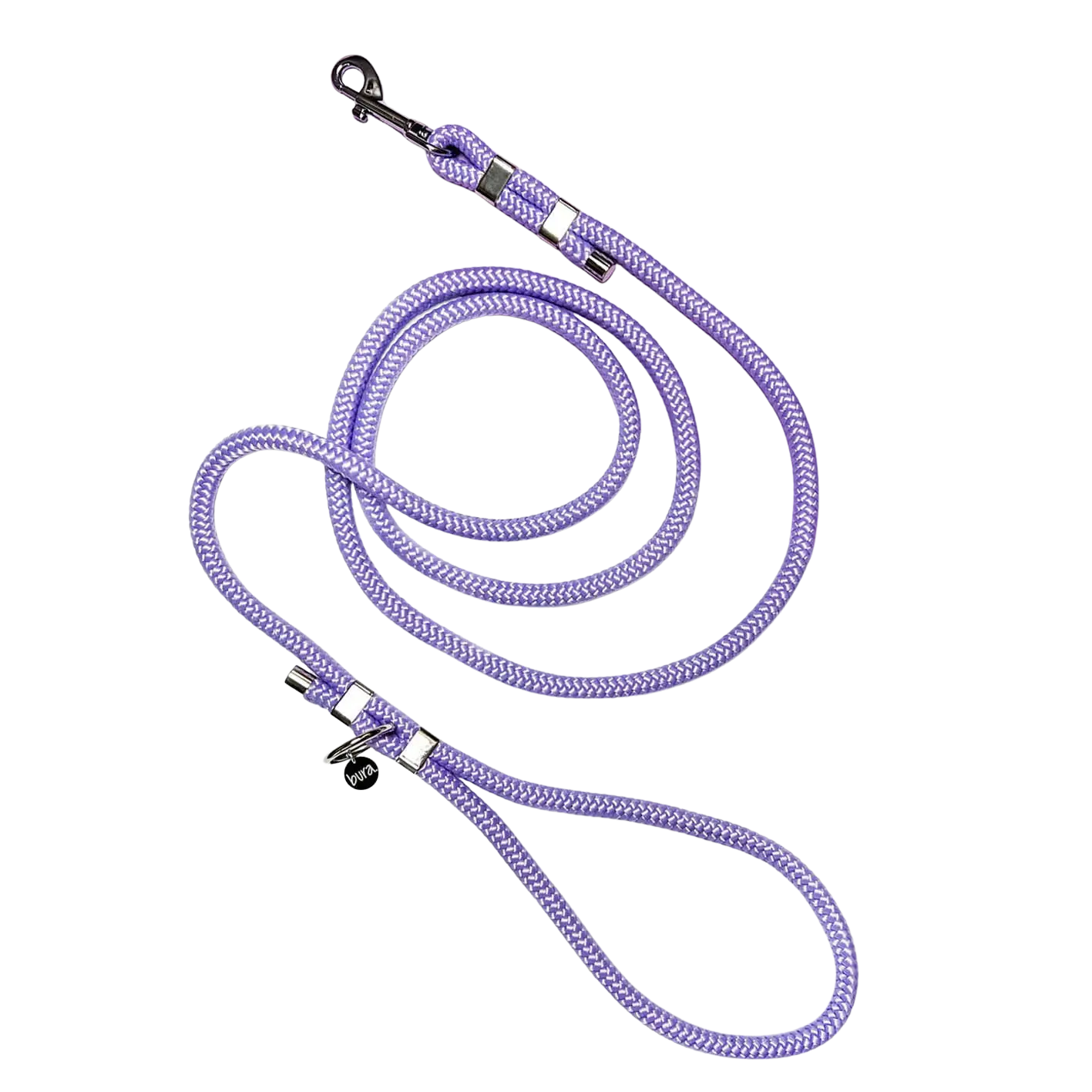 Smycz miejska linowa dla psa, lilia / YOU're pawsome! BURA