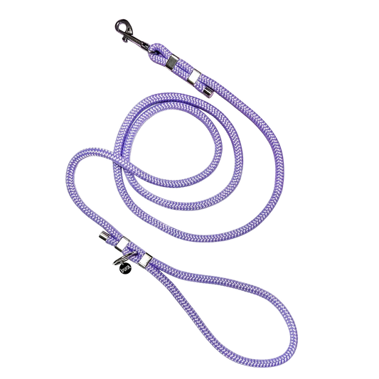 Smycz miejska linowa dla psa, lilia / YOU're pawsome! BURA