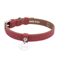 Załaduj obraz do przeglądarki galerii, Obroża dla psa MONACO bordowa Bowl & Bone
