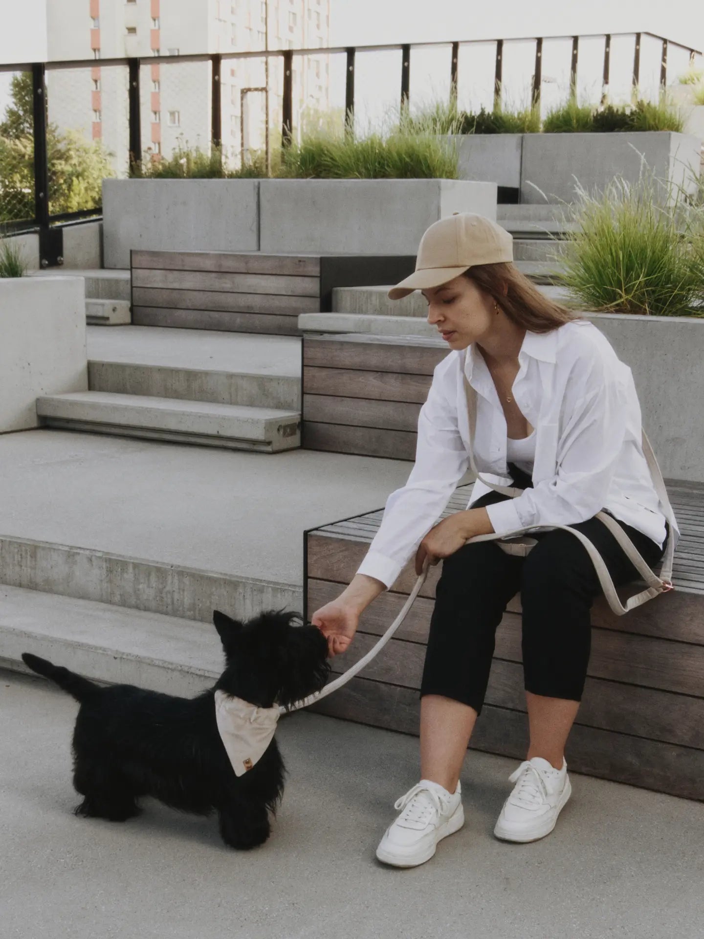 Bandana Jasny beż Psotnik