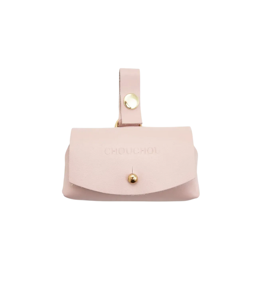 Etui na woreczki "Classy" w kolorze bladoróżowym