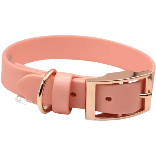Obroża na sprzączkę BioThane Pearl Pink Co Collar