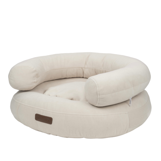 Legowisko "Marshmallow" dla psa i kota w kolorze beżowym