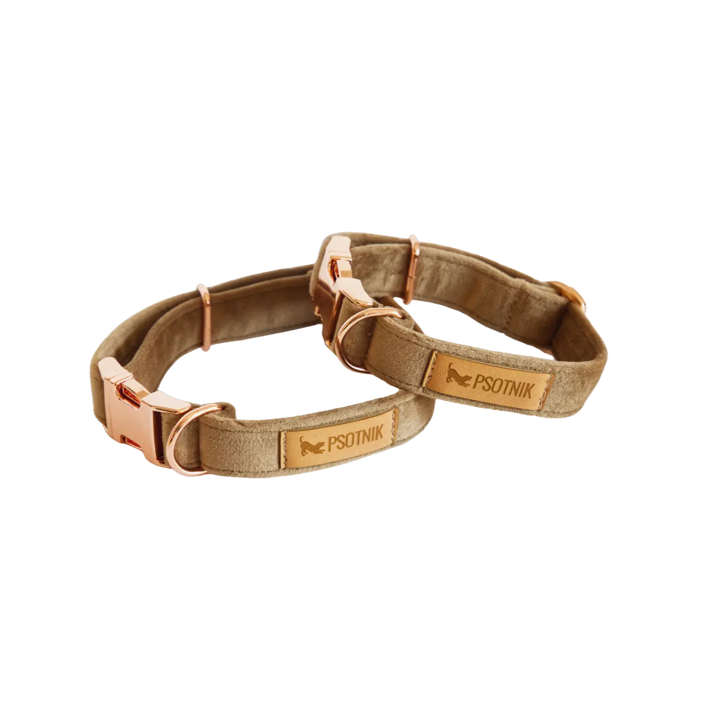 Obroża z klamrą Psotnik brąz Psotnik