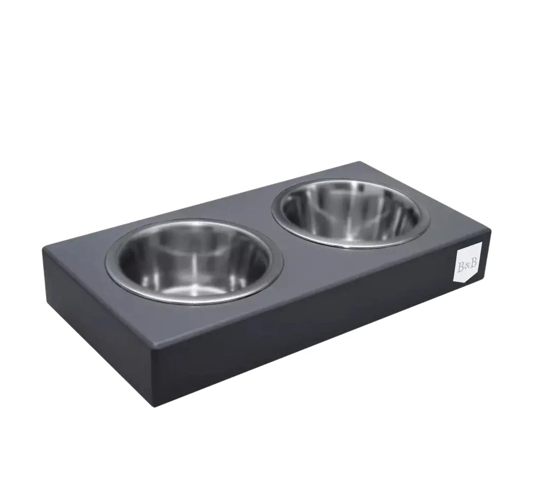 Miska dla psa DUO grafitowa Bowl & Bone