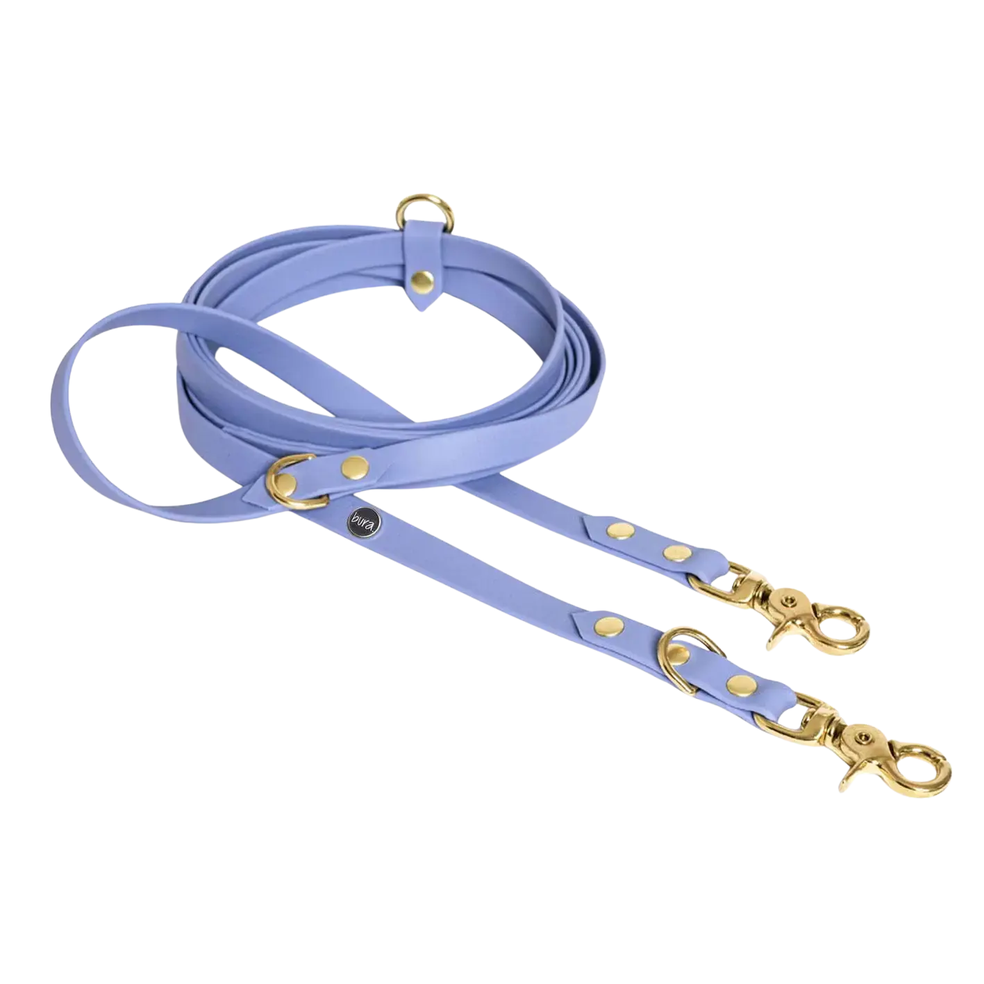 Smycz przepinana multifunkcyjna z Biothane dla psa, niebiesko-lawendowy / Magic Paws BURA