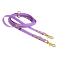 Załaduj obraz do przeglądarki galerii, Smycz przepinana multifunkcyjna z Biothane dla psa, jasny fioletowy / FURRY tale BURA
