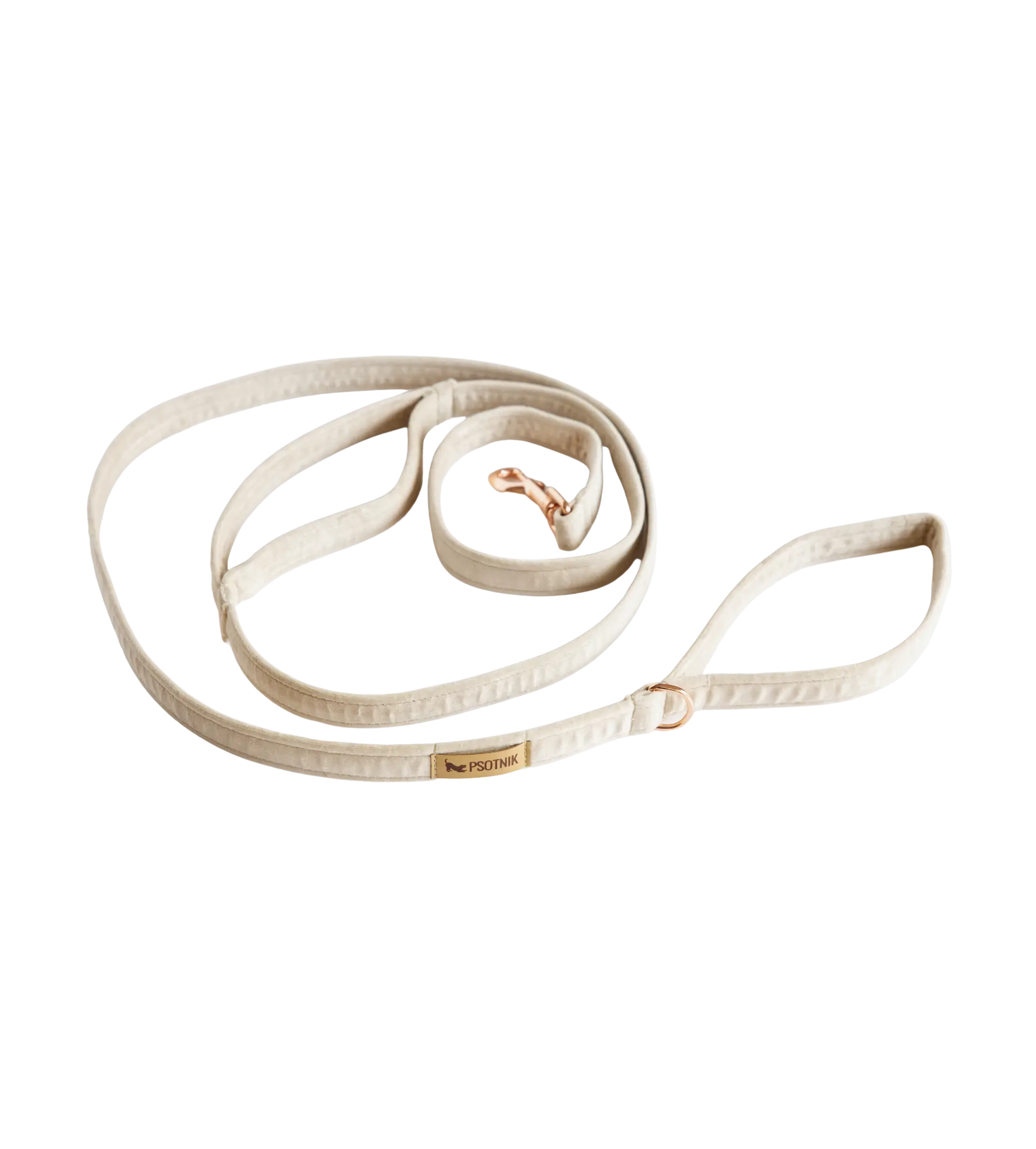 Smycz miejska Beżowy Psotnik Psotnik