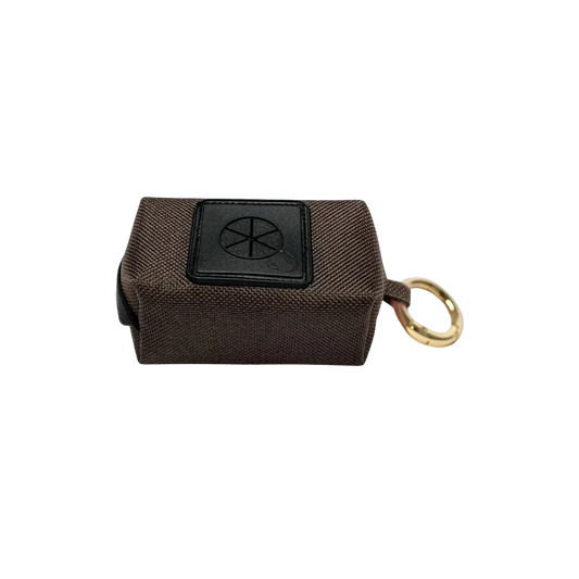 Etui na woreczki, ciemny brąz / dark chocolate... HAU good! BURA