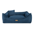Załaduj obraz do przeglądarki galerii, Legowisko premium dla psa i kota ortopedyczne granatowe - MILANO NAVY BLUE DENZOO
