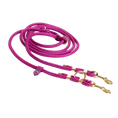 Załaduj obraz do przeglądarki galerii, Smycz przepinana linowa dla psa, magenta / Pup Fiction BURA
