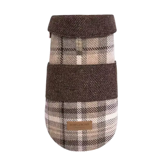 Płaszczyk dla psa LEAF brązowy Bowl & Bone
