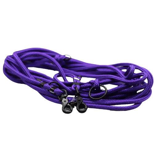 Smycz przepinana linowa True Purple Co collar