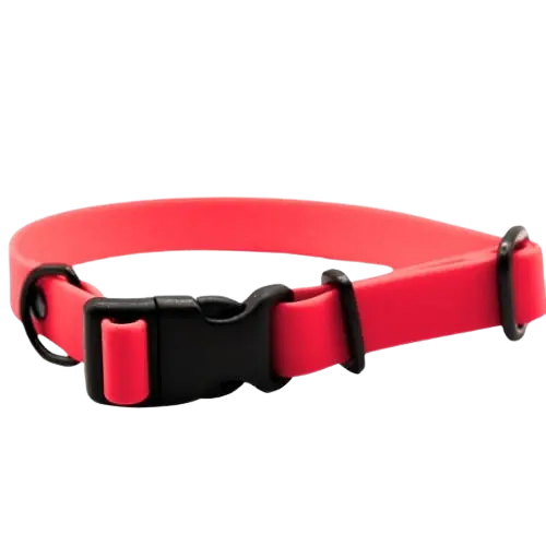 Obroża na klamrę BioThane Coral Pink Co Collar